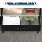 Rustic Oak TV Stand with Charging Station, Fits Up to 50 Inch TVs, Storage Drawers & Open Shelves